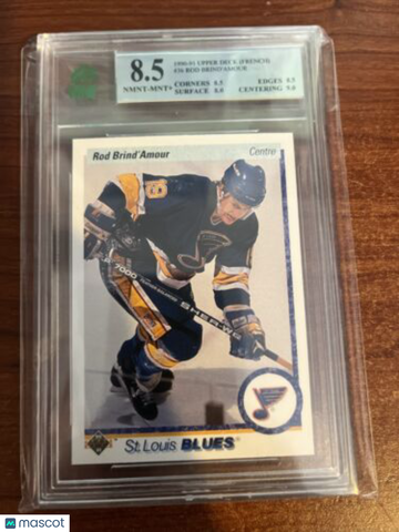 1990-91 Upper Deck French Rod Brind'Amour Rookie MNT 8.5