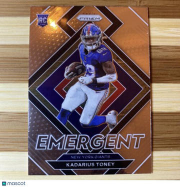 Kadarius Toney 2021 Panini Prizm Emergent #E-12 ROOKIE RC New York Giants