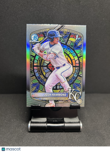 2025 DRAFT JOSH HAMMOND 1ST CHROME PROSPECT ETCHED IN GLASS CASE HIT RC