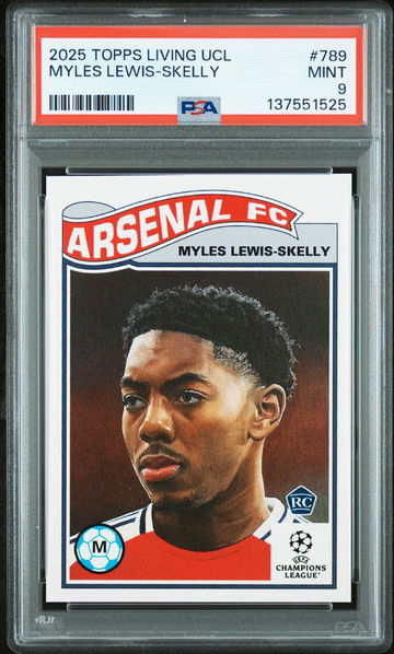 2025 Topps Living UEFA Champions League Myles Lewis Skelly #789 PSA 9