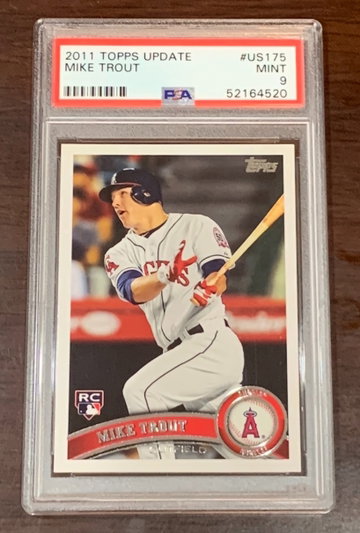 2011 Topps Update Mike Trout PSA 9