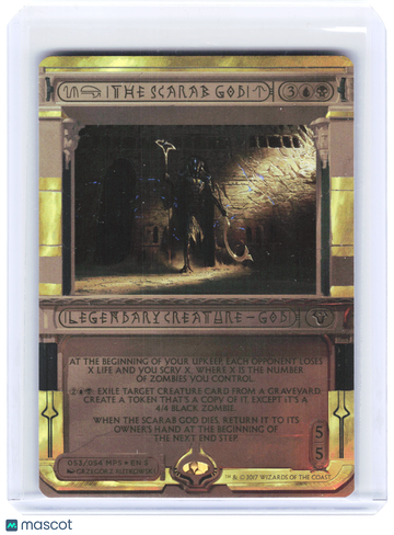 Masterpiece Series: Amonkhet Invocations (MPS) The Scarab God Foil Special #053/054