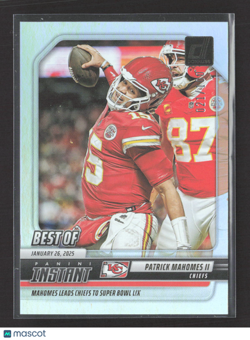 2025 Panini Donruss Football Panini Instant Best Of Patrick Mahomes II #INS-PMS /100