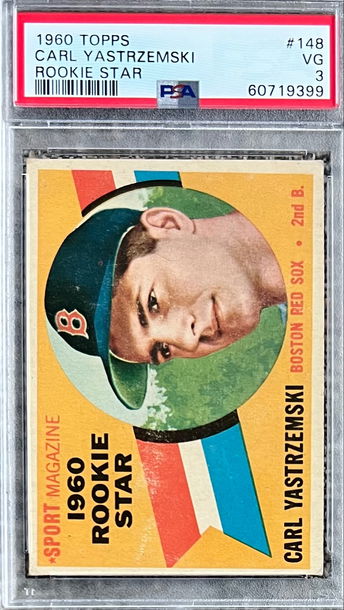1960 Topps #148 Rookie Star Carl Yastrzemski PSA 3