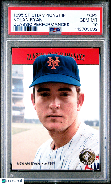 1995 SP Championship Classic Performances Nolan Ryan #CP2 PSA 10