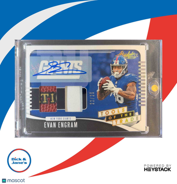 2019 Absolute Evan Engram #TTD-EV Tools of the Trade Materials Double Autos Prime