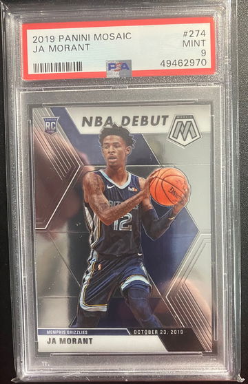 2019 Panini Mosaic Ja Morant PSA 9