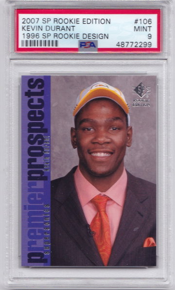 Kevin Durant 2007 SP Rookie Edition PSA 9
