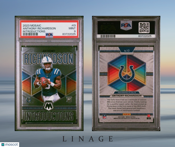 2023 Panini Mosaic Introductions Anthony Richardson #I3 Insert PSA 9