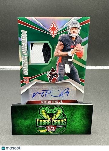 2025 2024 Panini Phoenix Football Rookie Phenom Michael Penix Jr. #RPJA-MPJ /25 Autograph Patch RC