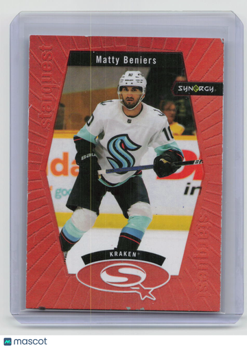 02/49 2023-24 Upper Deck Synergy Hockey Starquest Matty Beniers #SQ-22 Red Insert
