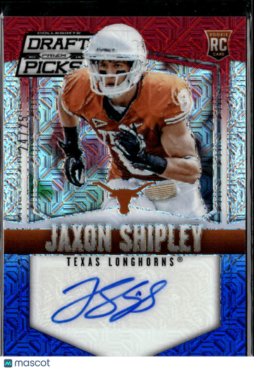 Jaxon Shipley 2015 Panini Prizm Collegiate Draft Picks RC Auto Blue Texas Longhorns