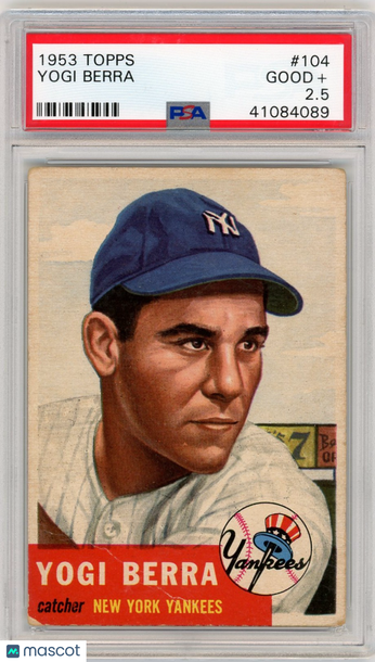 1953 Topps Yogi Berra #104 PSA 2.5
