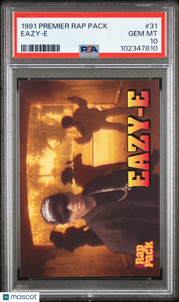 1991 Premier Rap Pack Eazy-E #31 PSA 10