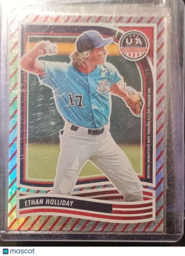 2024 Panini Stars & - Stripes USA Baseball - Stripes Ethan Holliday #110