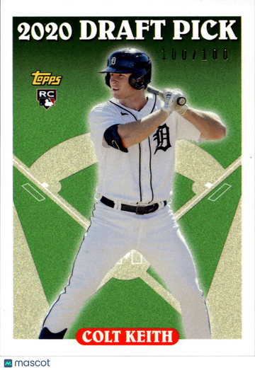 2024 Topps Draft Pick Colt Keith #CK-93DP /100 RC