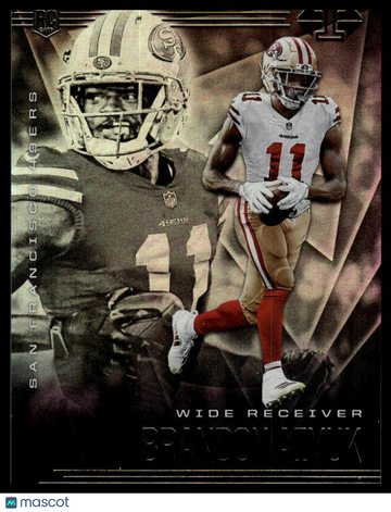 2020 Panini Illusions Brandon Aiyuk #27 Trophy Collection Emerald RC