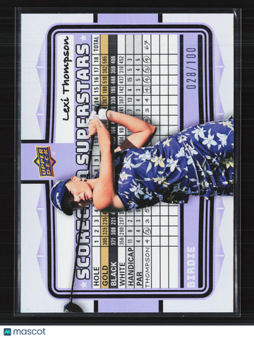 2026 Upper Deck Golf Scorecard Superstars Lexi Thompson #SS-12 Birdie /100