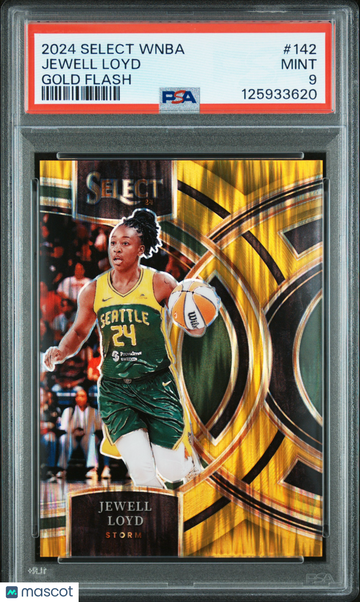 2024 Panini Select WNBA Jewell Loyd #142 Gold Flash /10 Short Print Nicely Centered Mint Parallel/Variety Insert Low Pop