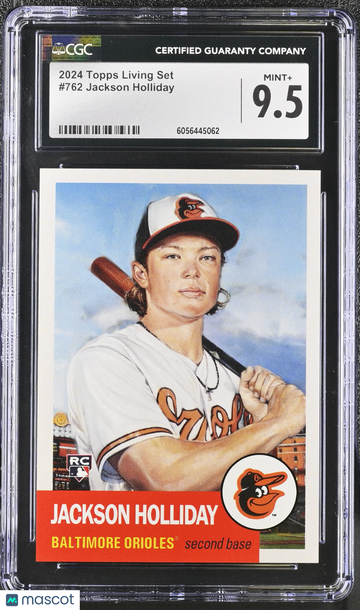 2024 Topps Living Set Jackson Holliday #762 CGC 9.5