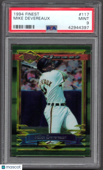 1994 Finest Mike Devereaux #117 PSA 9