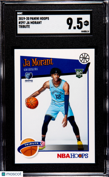2019 Panini Hoops Ja Morant #297 Tribute Rookie SGC 9.5