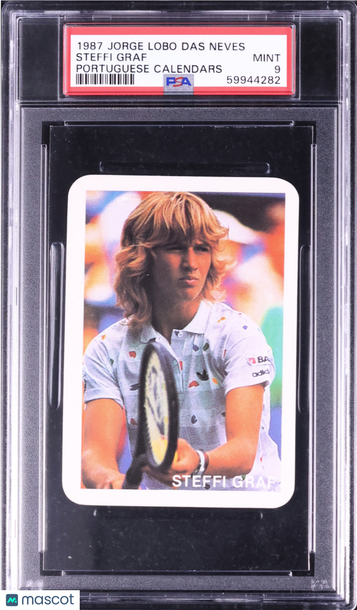 1987 Jorge Lobo Das Neves Portuguese Calendars Steffi Graf PSA 9