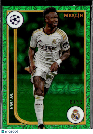 Vini Jr. Vinícius Júnior 2024 Topps Merlin UEFA Champions League Green Circuit /99 Real Madrid C.F.