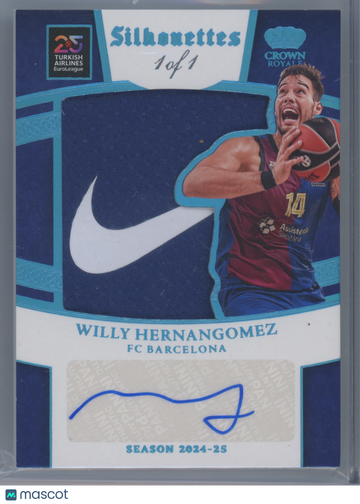 2024 Panini Crown Royale Euro Silhouettes Willy Hernangomez #SIL-WIL /1