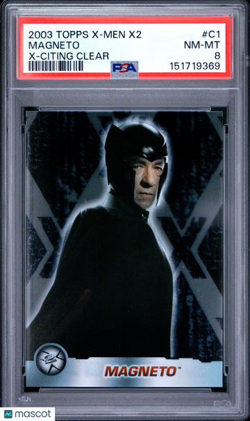2003 Topps X-Men X-Citing Clear Magneto #C1 PSA 8