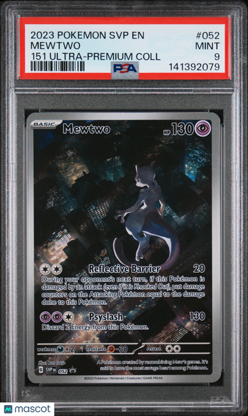 2023 Pokemon SVP EN-SV Black Star Promo Mewtwo 151 Ultra-Premium Coll PSA 9 #052