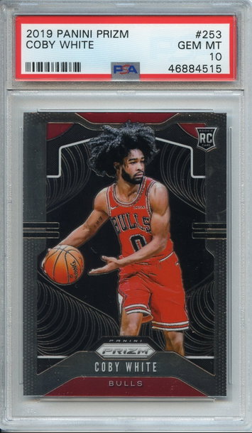 Coby White Prizm Rookie PSA 10