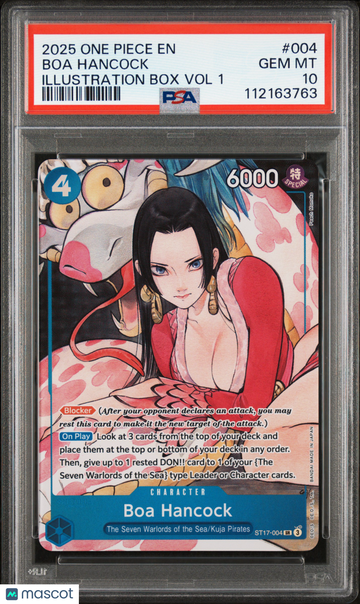 2025 One Piece Promos Boa Hancock Illustration Box Vol.1 PSA 10 #004