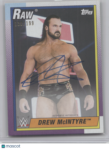 2021 Topps Heritage WWE Superstar Autograph Drew McIntyre #A-DM /199