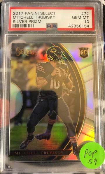 2017 Mitchell trubisky Silver PSA 10