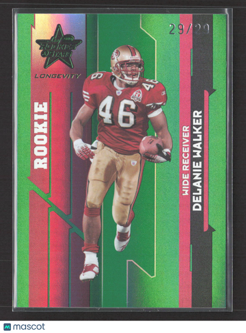 2006 Donruss Leaf Rookies & Stars Longevity Delanie Walker #231 Green