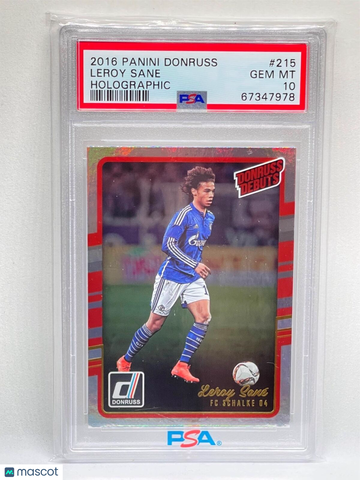 2016 Panini Donruss Leroy Sane #215 Holographic PSA 10