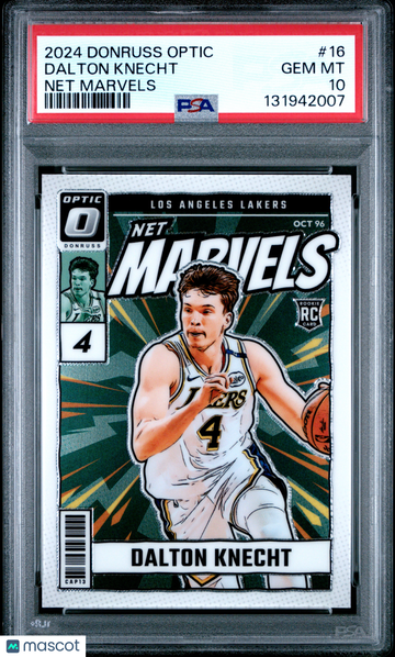 2024 Panini Donruss Optic Net Marvels Dalton Knecht #16 PSA 10
