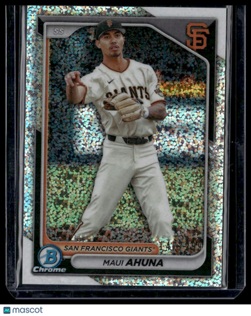 2024 Bowman Maui Ahuna #BCP-26 Chrome Prospects Speckle Refractors SN