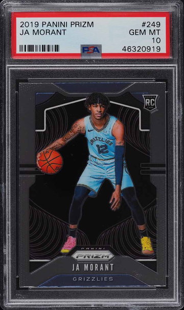 2019 Panini Prizm Ja Morant ROOKIE RC #249 PSA 10