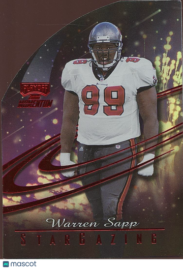 Warren Sapp 2000 Playoff Momentum Red Tampa Bay Buccaneers