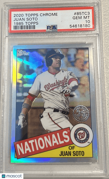 2020 Topps Chrome 1985 Topps Juan Soto #85TC3 PSA 10
