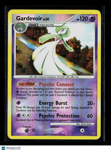 2009 Platinum Gardevoir Holo Rare #8/127