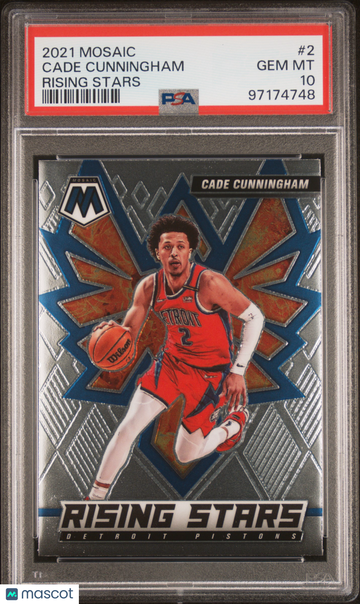 2021 Panini Mosaic Rising Stars Cade Cunningham #2 PSA 10