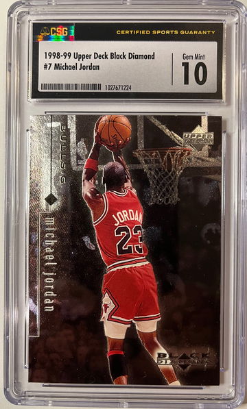 Michael Jordan 1998 UD Black Diamond #7 CSG 10