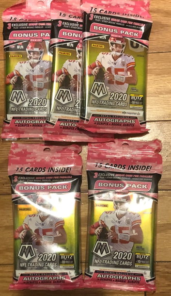 2020 mosaic football cello lot 5