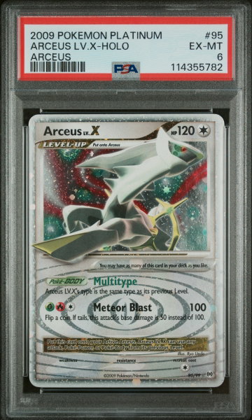 2009 Pokemon Platinum Arceus Holo Arceus Lv X #95 /99 PSA 6