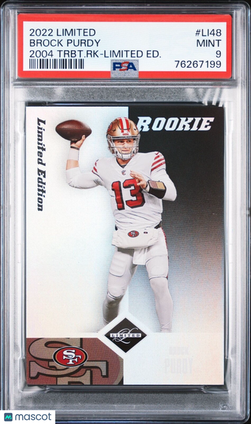2022 Panini Limited Brock Purdy #LI-48 Limited Edition Rookie PSA 9