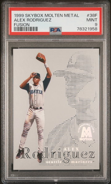 1999 Skybox Molten Metal Fusion Alex Rodriguez #38F PSA 9