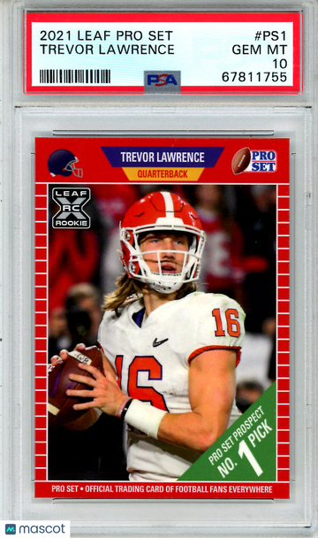 2021 Leaf Pro Set Trevor Lawrence #PS1 Rookie PSA 10